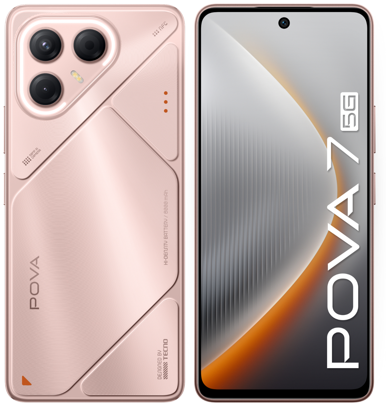 Смартфон Tecno POVA 7 5G 8/256 ГБ розовый