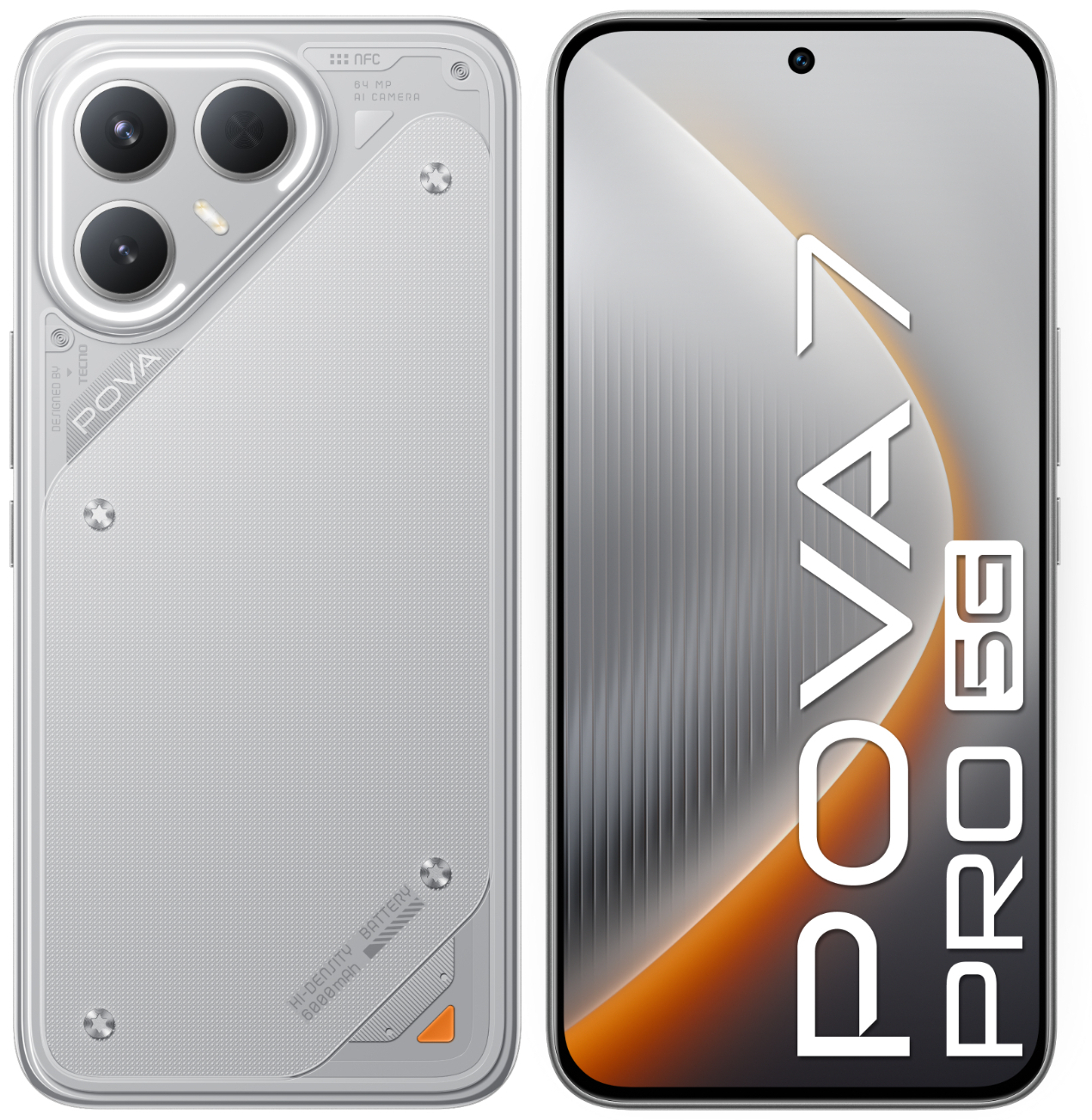 Смартфон Tecno POVA 7 Pro 5G 12/256 ГБ серый