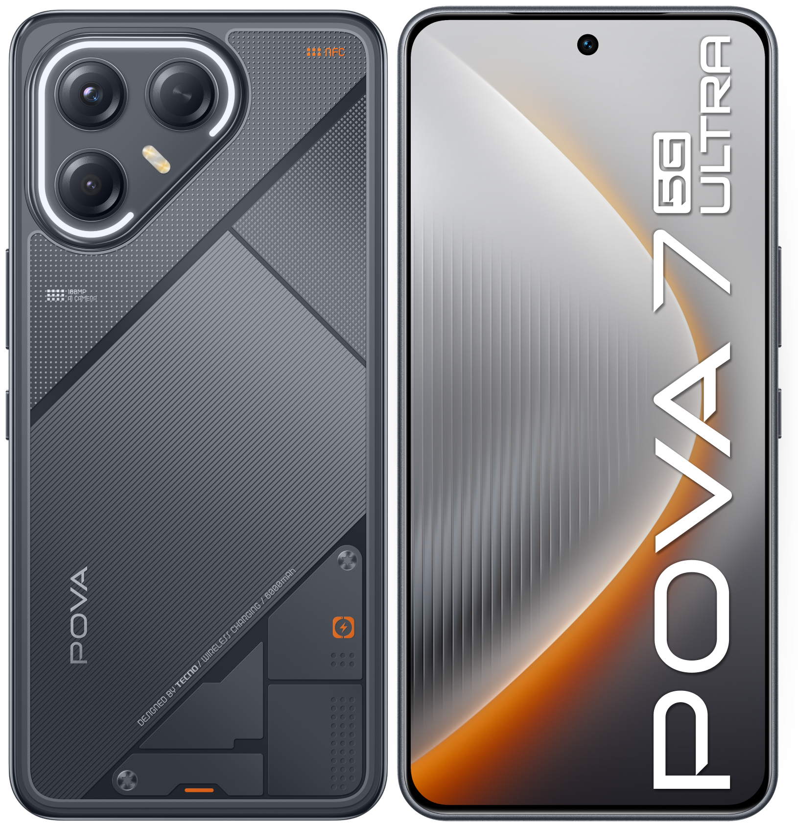 Смартфон Tecno POVA 7 Ultra 5G 12/256 ГБ черный