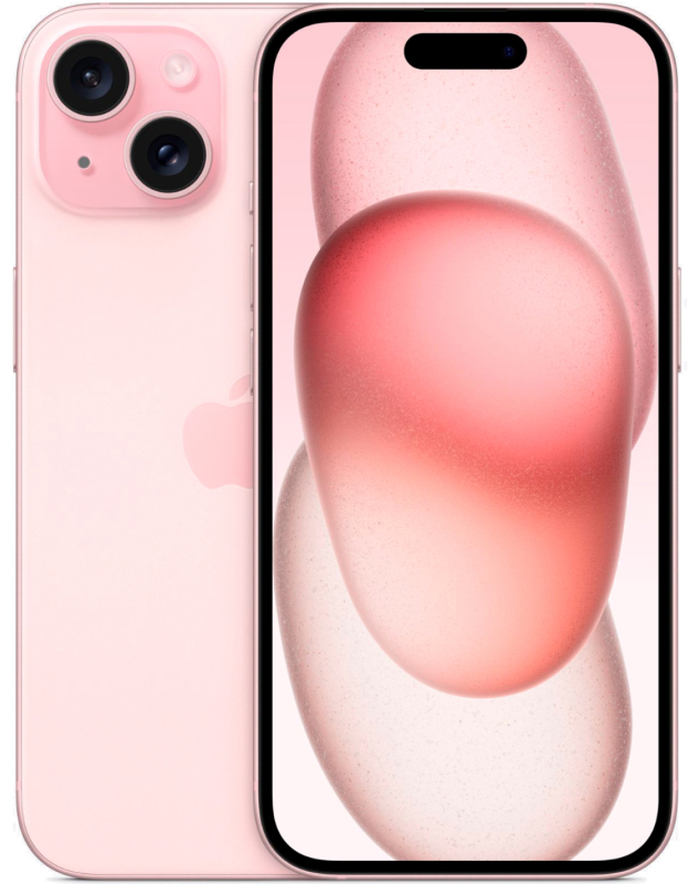 Смартфон Apple iPhone 15 512 ГБ розовый