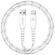 Кабель EnergEA NyloFlex Lightning to USB-A 1.5m MFI белый CBL-NF-WHT150