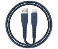 Кабель EnergEA NyloFlex Lightning to USB-A 1.5m MFI синий CBL-NF-BLU150