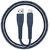 Кабель EnergEA NyloFlex Lightning to USB-A 1.5m MFI синий CBL-NF-BLU150