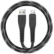 Кабель EnergEA NyloFlex Lightning to USB-A 1.5m MFI черный CBL-NF-BLK150