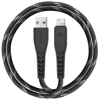 Кабель EnergEA NyloFlex Lightning to USB-A 1.5m MFI черный CBL-NF-BLK150