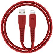 Кабель EnergEA NyloFlex Lightning to USB-A 1.5m MFI красный CBL-NFCL-RED150