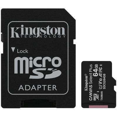 Карта памяти 64 ГБ Kingston Canvas Select Plus SDCS2/64GB