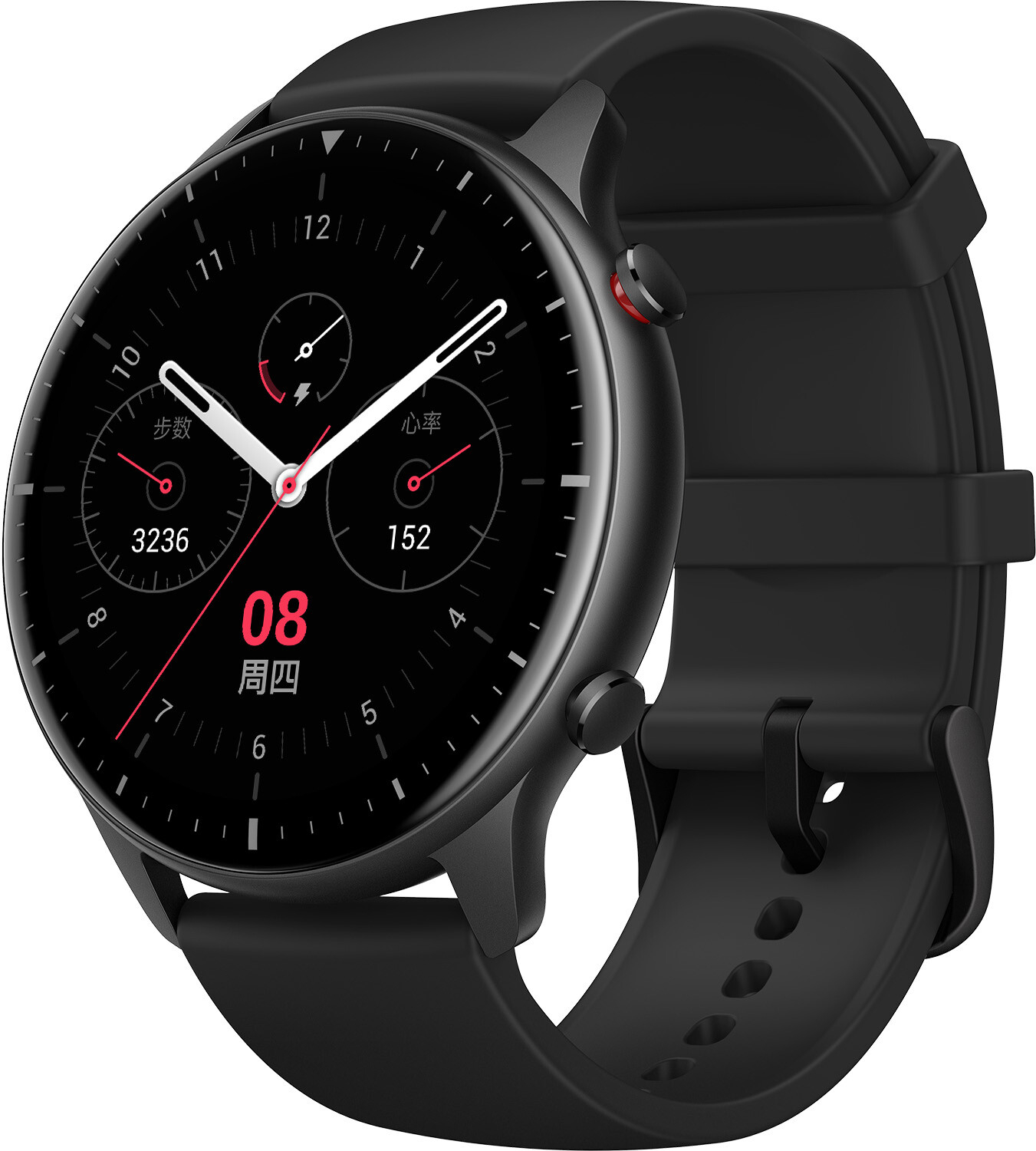Смарт-часы Amazfit GTR 2 Sport черный с черным ремешком