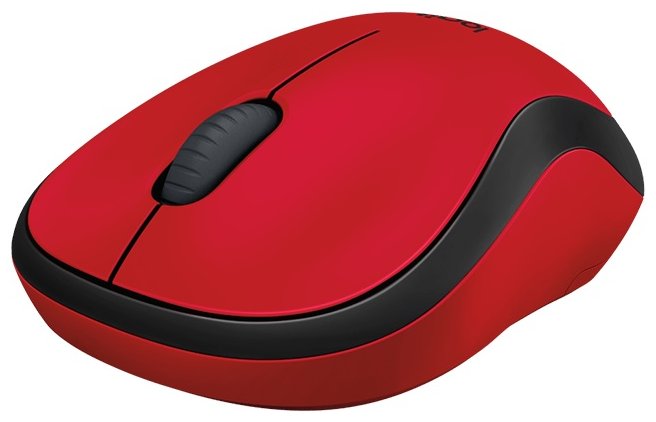 Беспроводная мышь Logitech M220 SILENT красный