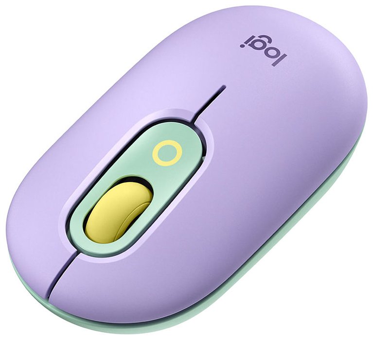 Беспроводная мышь Logitech POP Mouse фиолетовый 