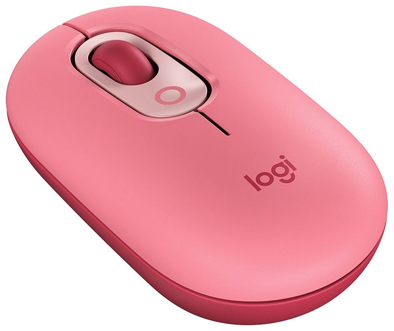 Беспроводная мышь Logitech POP Mouse розовый 