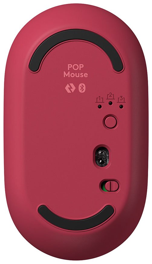 Беспроводная мышь Logitech POP Mouse розовый 