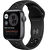 Смарт-часы Apple Watch SE Nike 44mm серый с черным ремешком