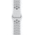 Смарт-часы Apple Watch Series 6 Nike 44mm серебристый с белым ремешком