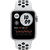 Смарт-часы Apple Watch SE Nike 40mm серебристый с белым ремешком