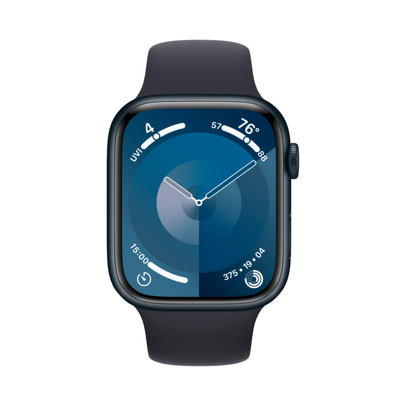 Смарт-часы Apple Watch Series 9 45mm черный с черным ремешком