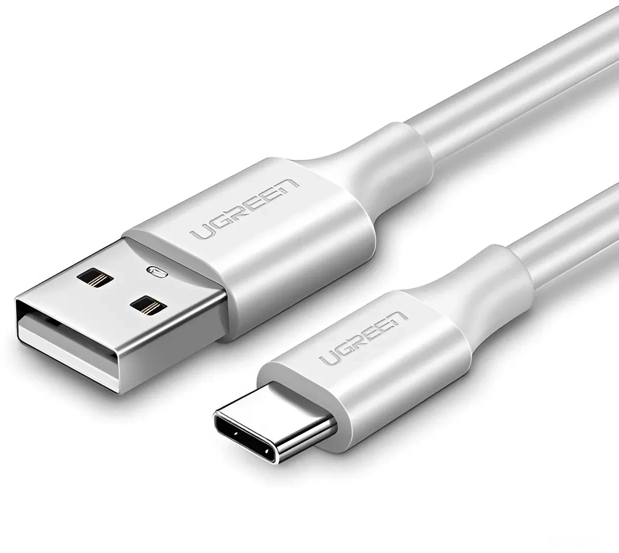 Кабель UGREEN US287 USB-A to USB-C 0.5m белый 60120