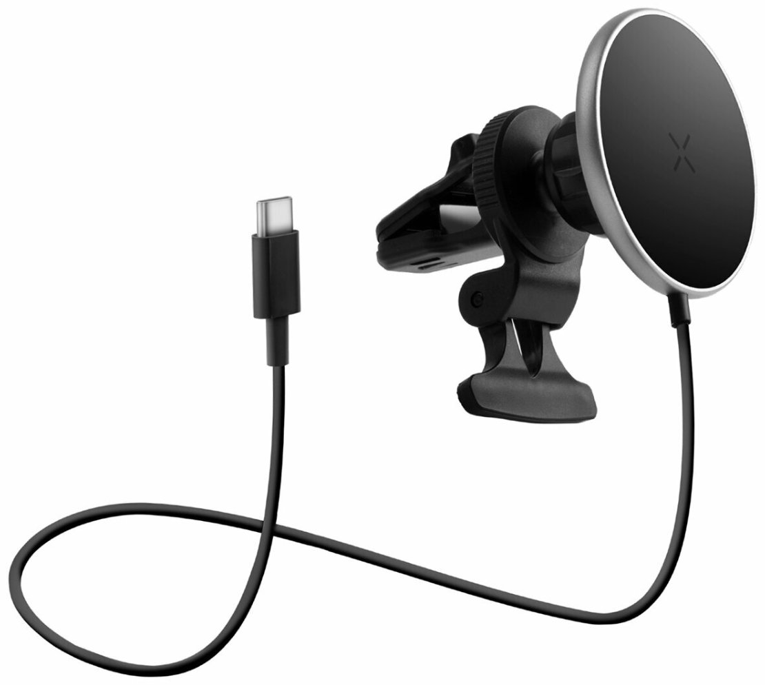 Автомобильный держатель EnergEA MagDrive 15w Air/Dash Gunmet