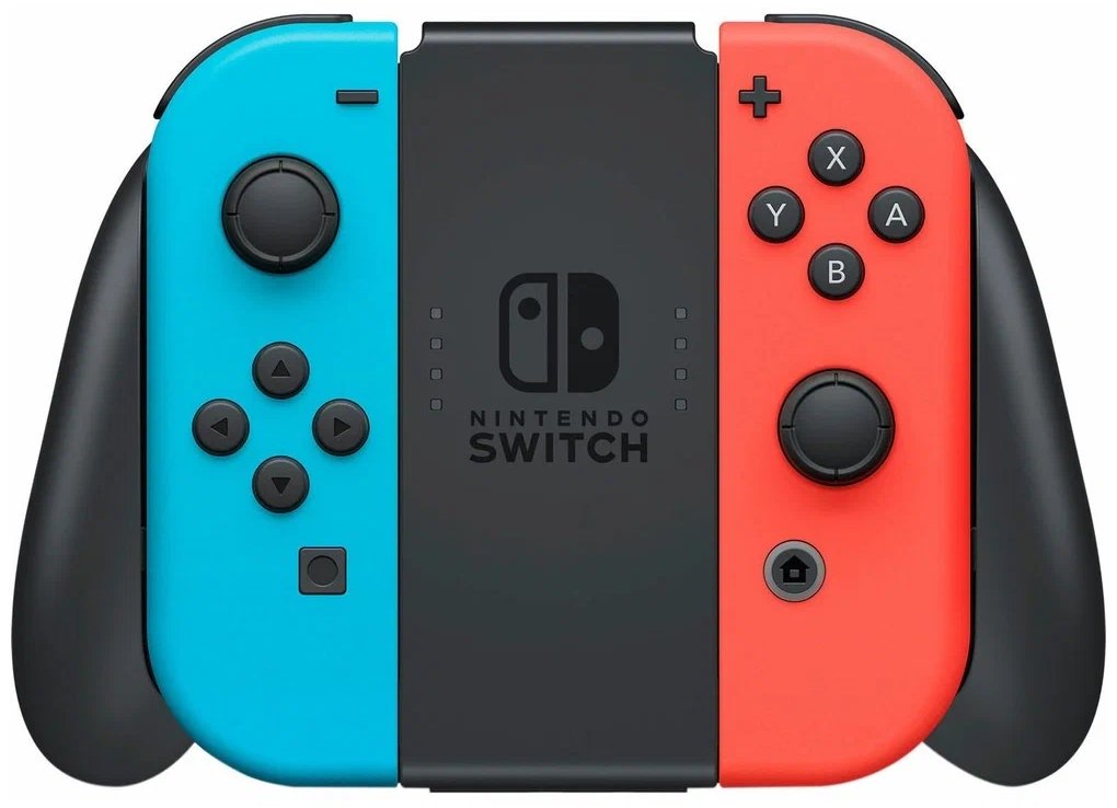 Игровая приставка Nintendo Switch OLED 64 ГБ красно-синий 