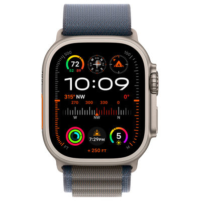 Смарт-часы Apple Watch Ultra 2 49mm титан с синим Alpine ремешком