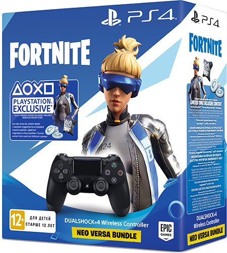 Геймпад Sony DualShock 4 v2 (CUH-ZCT2E) черный Fortnite Neo Versa Bundle