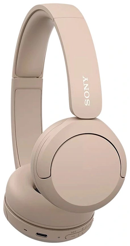 Беспроводные наушники Sony WH-CH520 бежевый